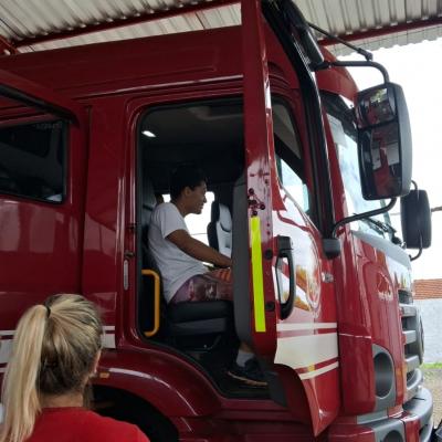 Visita à base do Corpo de Bombeiros.